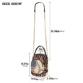 thumbnail image 2 of FORMRS Crossbody Bag for Women Quilted Travel Shoulder Cell Phone Purse with Chain Strap Handbag, Baseball Pattern, 2 of 7