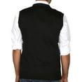 thumbnail image 3 of True Rock Men's Argyle V-Neck Sweater Vest (Black, X-Large), 3 of 3