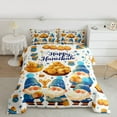 thumbnail image 2 of Feelyou Hanukkah Menorah Teens Full Size Comforter Sets, Kawaii Rustic Gnome Bedding Comforter Set, Happy Chanukah Theme Reversible Bedding Sets, Lightweight Room Decor, 3-Piece, 2 of 8
