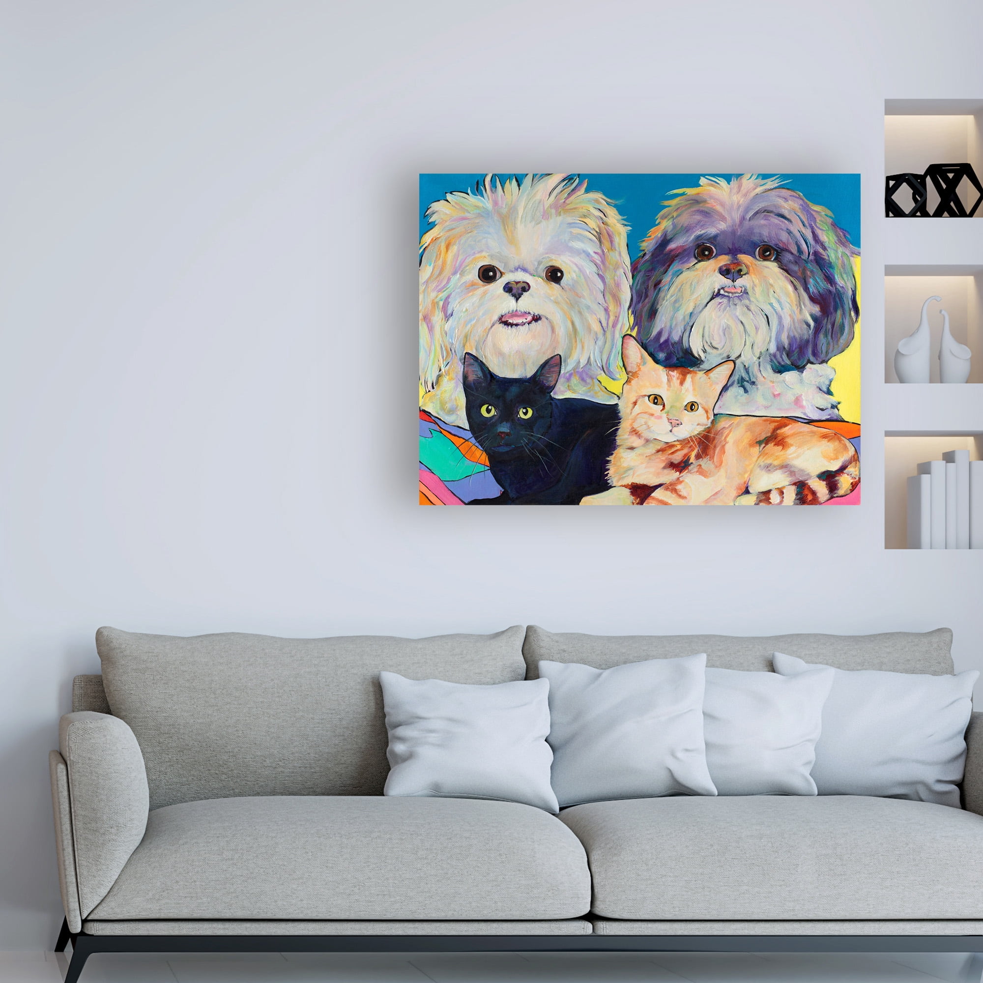 Trademark Fine Art 'Bonded Blue' Canvas Art by Pat Saunders-White