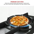 thumbnail image 3 of 14-Inch Pre-Seasoned Cast Iron Pizza and Baking Pan with Handles, Black, 3 of 6