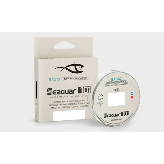 Seaguar 101 BasiX 100% Fluorocarbon Fishing Line 20lbs, 175yds Break Strength/Length - 20BSX175