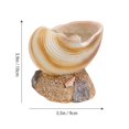 thumbnail image 2 of POINTERTECK 1Pc Simulé Harpe Coquille Pot de Fleurs Plantes d'Intérieur Pot Résine Artware Jaune Clair, 2 of 6