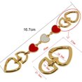 thumbnail image 3 of Extensor de correa de cadena para bolso en forma de corazón, 1 pieza TUNC Sencillez, 3 of 4