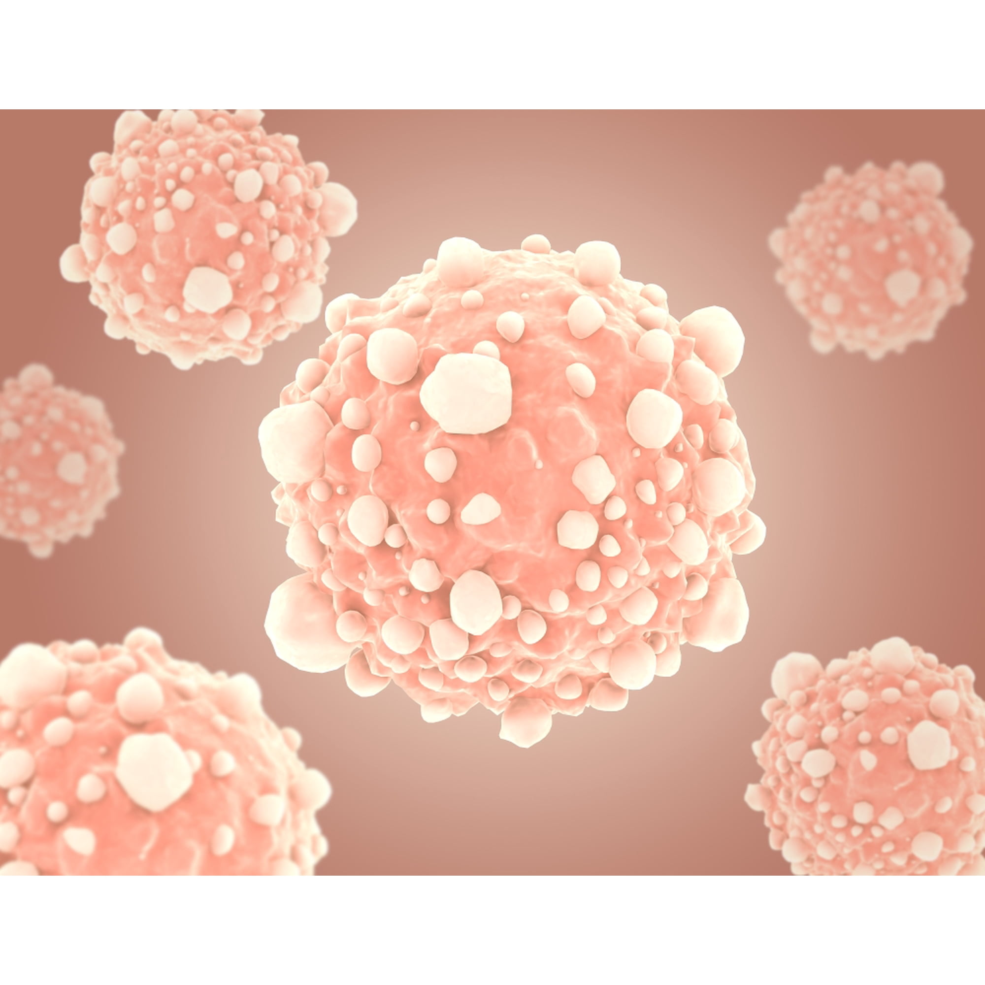Microscopic view of pancreatic cancer cell Canvas Art - Stocktrek Images (33 x 25)