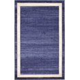 thumbnail image 1 of Unique Loom Del Mar Collection Contemporary Transitional Area Rug, 3' 3" x 5' 3", Navy Blue/Ivory, 1 of 2