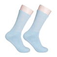 thumbnail image 5 of Diabetic Socks Unisex - Men's and Women Non Skid Hospital Loose Fitting Design, Physician Approved Slipper Socks With Gripper Bottoms - 3 Pack - Gripper socks (Light Blue Skid 3, 9-11), 5 of 5