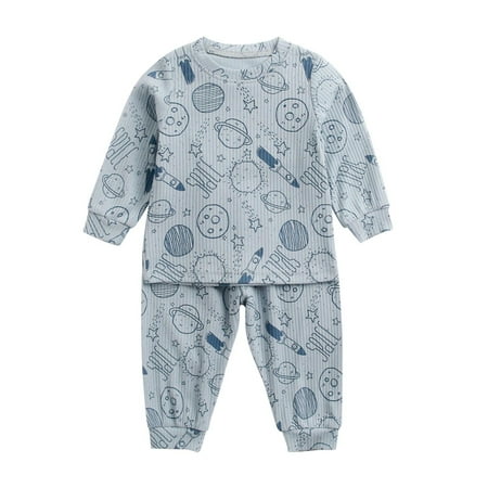 

EUMODR Ropa Para Bebes De 0 A 6 Meses Niño 6 Month Boy Sweatshirt Children Toddler Kids Baby Boys Girls Long Sleeve Cute Cartoon Animals Blouse Tops Ribbed Trousers Pants Sleepwear Pajamas Outfit Set