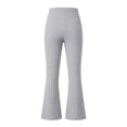 thumbnail image 5 of Mooqilaa Girls Flare Leggings Size 9-10 Years, High Waist Ribbed Knit Stretchy Casual Flare Pants Gray, 5 of 7
