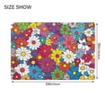 thumbnail image 4 of Yayeee Bath Rug for Bathroom Floor Non Slip Rectangle Fluffy Soft Absorbent Mat, 16"x24", Whimsical Floral, 4 of 7