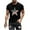 Black, variant on WREESH Men's Star & Striped T-Shirt USA Flag Lightweight Summer Athletic Top Muscle Tees