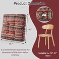 thumbnail image 5 of Panpaddle Bohemian Patio Floor Cushion, Thick Square Floor Pillow, Meditation Yoga Cushion for Garden, Patio, Home, Backyard, Office Use, 19.7"x19.7"x4", 1 Pack, Red, 5 of 8