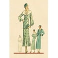 thumbnail image 2 of Vintage Fashion 11x14 White Modern Wood Framed Museum Art Print Titled - Daytime Dress in Fern with Overcoat, 2 of 4