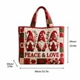 thumbnail image 2 of Christmas Quilted Tote Bag, Holiday Shoulder Tote Bag, Large Capacity Laptop Handbag With Cup Holder, Ideal Holiday Gift For Women Work Travel Shopping, 2 of 5