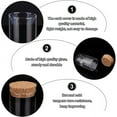 thumbnail image 4 of 10Pcs Dome Decorative Jars 1.8x3.5inch Glass Display Dome Cloche Glass Bell Jar with Cork Base for Flower Storage Specimens Crafts Decorations DIY, 4 of 7