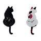 thumbnail image 2 of Reloj de pared de gato Wosthever con péndulo negro, 2 of 6