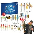 thumbnail image 1 of BotaniNest Christmas Fishhook Advent Calendar 24 Day Christmas Fishhook Advent Calendar Fishhook Countdown Set Includes 24 Advent Calendars (24 Days) A, 1 of 6