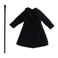 thumbnail image 1 of kokiya 1/12 Action Figure Blazer Compact Party Stylish Gift Decor Toy Birthday Coat Black, 1 of 8