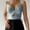Light blue, variant on LoyisViDion Womans Shirts Clearance Women Solid Sexy Appliques Sleeveless Tops Pullover Vest Tank Crop Tops Shirts Black S