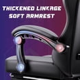thumbnail image 4 of Bossin Gaming Chairs with Footrest, Massage Leather Game Chair for Adults, Big and Tall Gamer Chair with Headrest and Lumbar Support, 4 of 7