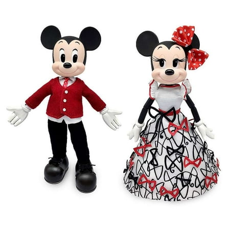 Disney Limited Edition Mickey and Minnie Valentine's Day Doll Set, 11"