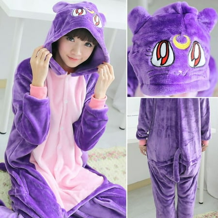 

CoCopeanut Animal Stitch Unicorn Panda Onesie Adult Teenagers Women Pajamas Funny Flannel Warm Soft Overall Onepiece Night Home Jumpsuit