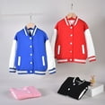 thumbnail image 4 of GYRATEDREAM Kids Varsity Jacket Girls Boys Baseball Jacket Bomber Coat School Jackets 1-9 Years, 4 of 5