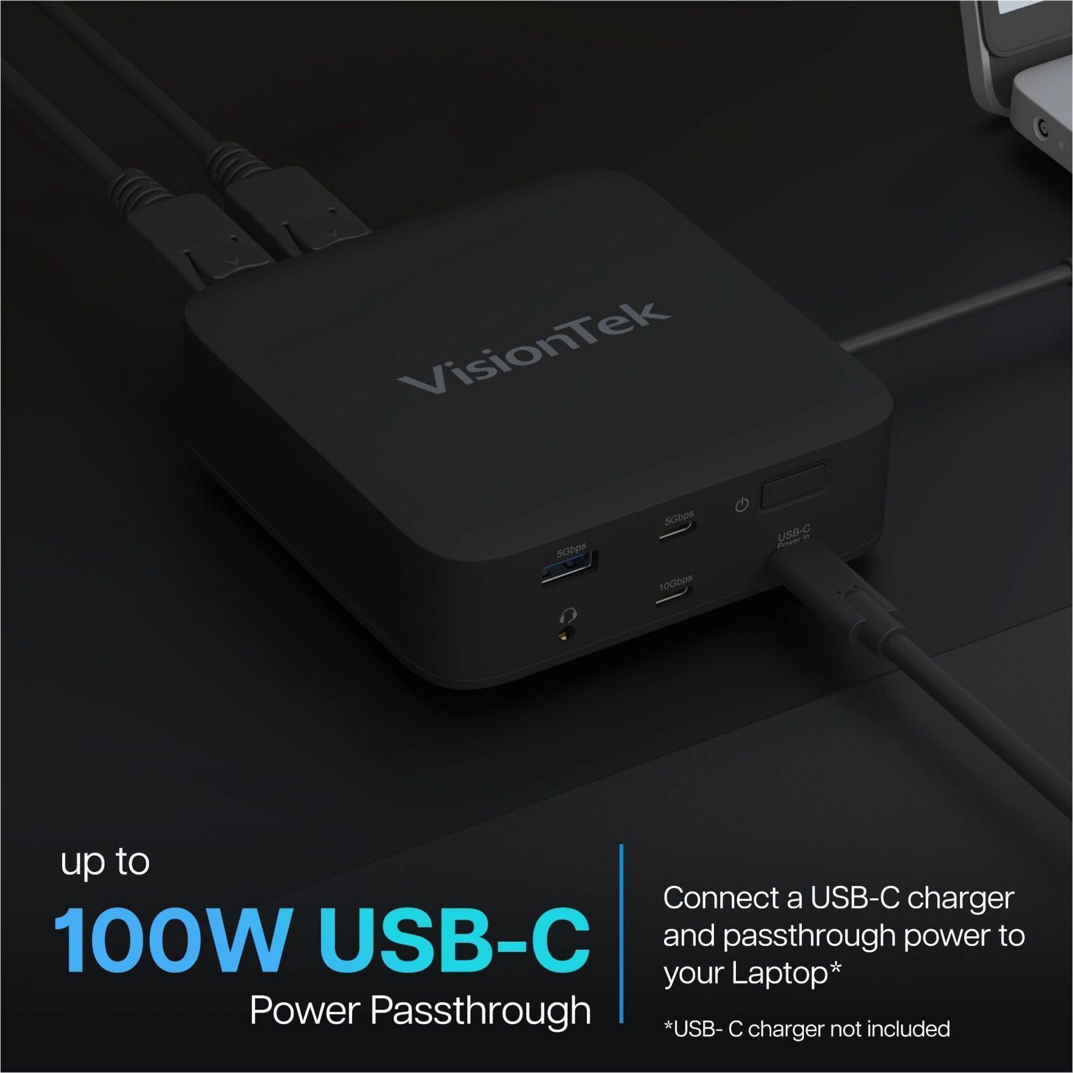 VisionTek VT1200DL - Docking station - for laptop - USB-C - 2 x DP, 2 x HDMI - 1GbE