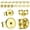Gold, variant on 20 Pcs Earring Backs for Studs, Includes 10 Replacement Butterfly Backs and 10 Replacement Disc Ones, 14K Gold Plated Ear Nuts, Comfortable Secure Fit for Daily Wear, Gold