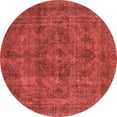 thumbnail image 1 of Ahgly Company Indoor Round Oriental Red Industrial Area Rugs, 7' Round, 1 of 4