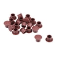 thumbnail image 3 of Uxcell 0.31'' Screw Cap Cover Locking Hole Plug Button Top Flush Type Plastic Brown 20pcs, 3 of 5