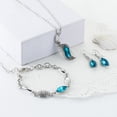 thumbnail image 6 of Soumake Women Rhinestone Geometric Pendant Necklace Bracelet Hook Earrings Jewelry Set Fashion, 6 of 8