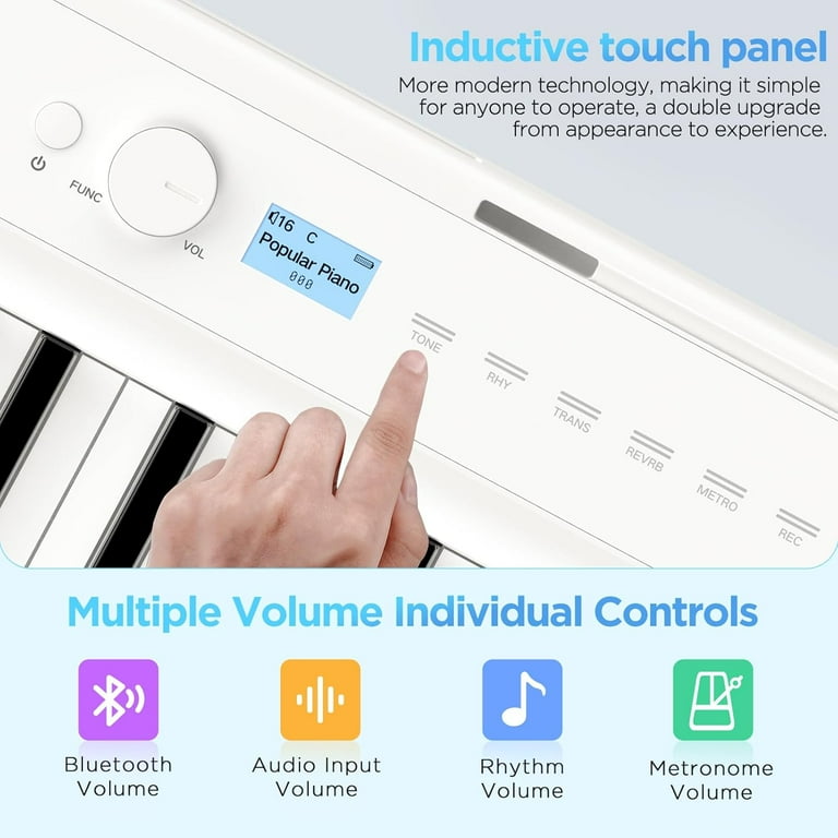 TERENCE V50 ホワイト 電子ピアノ　88鍵盤 41sRqL+P8bL.jpg