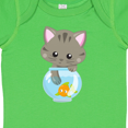 thumbnail image 4 of Inktastic Cute Cat, Little Cat, Kitty, Kitten, Fish Bowl Girls Baby Bodysuit, 4 of 5