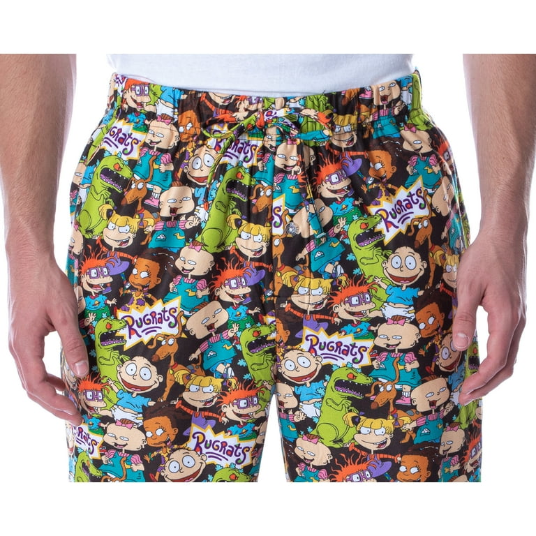 Nickelodeon Men's Rugrats Character Mashup Allover Loungewear Pajama Pants