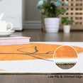 thumbnail image 6 of Haperlare Area Rug Boho Washable Rug Contemporary Floor Carpet Botanical Print Accent Rug Minimalist Area Rug Modern Abstract Rug, 2' x 6' Orange, 6 of 7