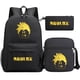 thumbnail image 2 of ROBLOX juego dorado de tres piezas, mochila para adolescentes, estudiantes de primaria y secundaria, mochila para hombre y mujer, 2 of 4