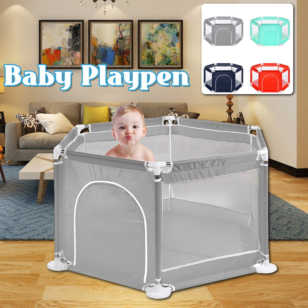 play yard and play mat