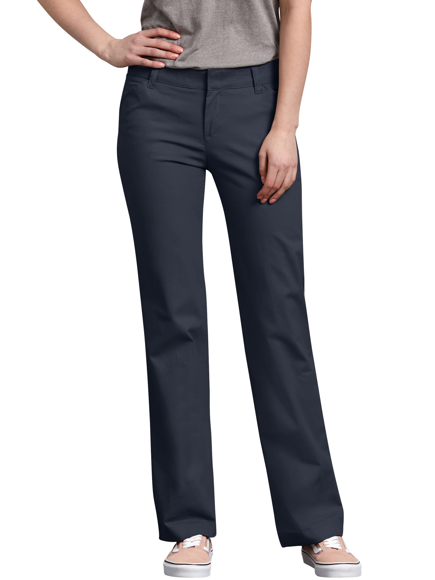 Dickies - Dickies Women's Relaxed Straight Stretch Twill Pant - Walmart ...