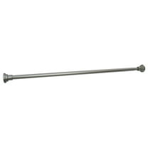 Design House Adjustable Shower Rod Satin Nickel 42"-72"