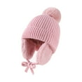 thumbnail image 5 of UDIYO Baby Beanie hat Toddler boy Girl hat Kids Winter hat Knit Bean hat Winter Ear Cup Cap for 1-5 Years Old, 5 of 8