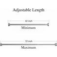 thumbnail image 6 of Maxda Adjustable 43" ~ 72" Stainless Steel Tension Shower Curtain Rod, No Drill  - Matt Nickle, 6 of 8