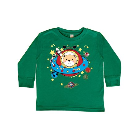 

Inktastic UFO Space Bear Gift Toddler Boy or Toddler Girl Long Sleeve T-Shirt