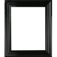thumbnail image 2 of 3-1/4" Polystyrene Contemporary Modern Picture Frame by WholesaleArtsFrames-com 30x40, 1181 Series Glossy Black - Made in USA, 2 of 4