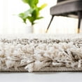 thumbnail image 4 of SAFAVIEH Hudson Shag Jace Abstract Area Rug, Ivory/Grey, 5' x 5' Square, 4 of 7