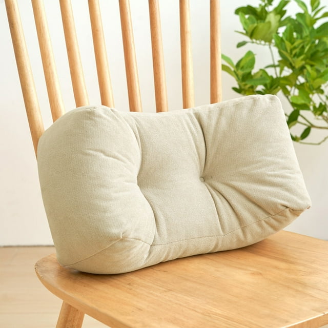 Rvkxad Thickened Lumbar Support Cushion, 14.1x7.8 Inch Multifunctional Waist Pillow for Bedside Chair Sofa Back Support, Orthopedic Cushion, Posture Pillow
