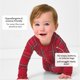 thumbnail image 5 of Pijama Little Sleepies Christmas, viscosa, bambú, tela escocesa para bebés, 5 of 9
