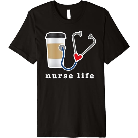 Nurse Life Graphic Nursing School Graduation Premium T-Shirt