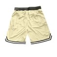thumbnail image 4 of Domuza Men's Basketball Shorts with Pockets Quick Dry Drawstring Elastic Waist Lightweight Mesh Athletic Running Shorts Champagne M, 4 of 4