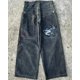 thumbnail image 1 of JNCO Jeans Retro Hip Hop Pantalones Vaqueros Sueltos Góticos De Talle Alto Pantalones De Pierna Ancha Ropa De Calle, 1 of 5